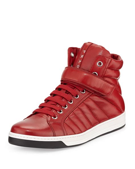 prada red sport|red high top Prada.